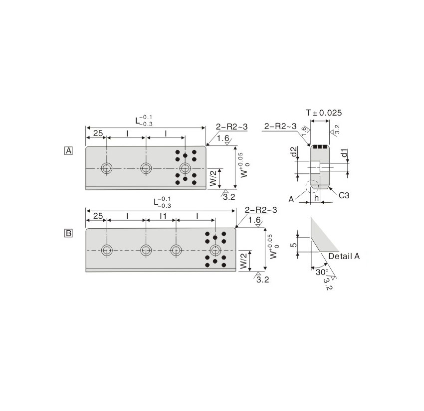 Oilless Cam Wear Plate - Side Block