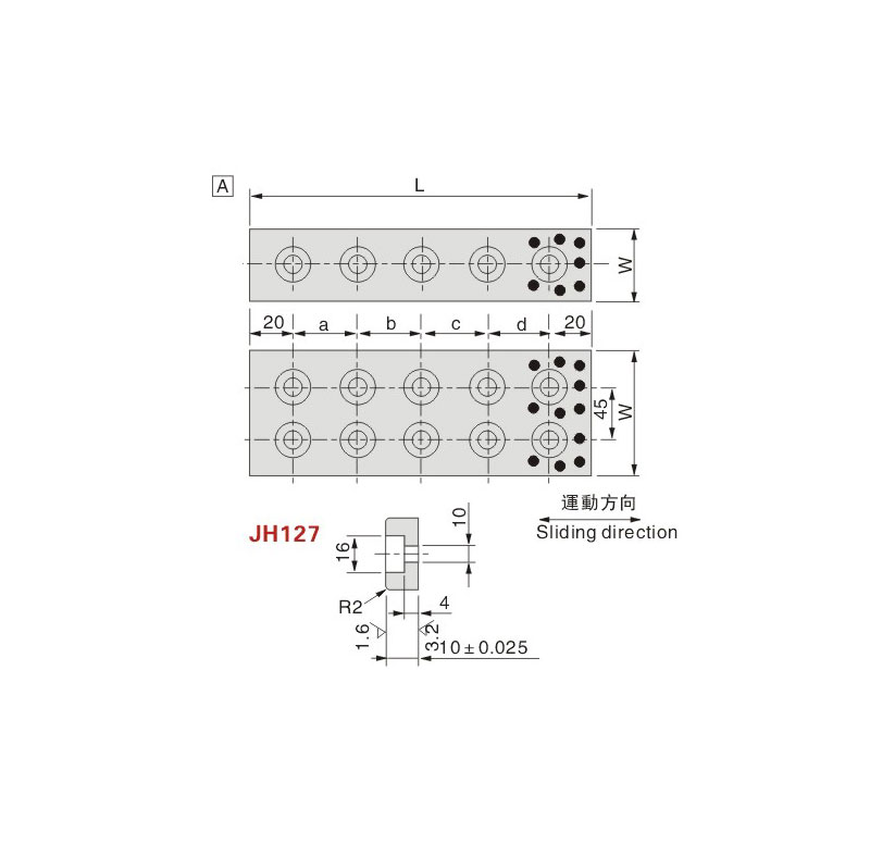 Oilless Slide Plate